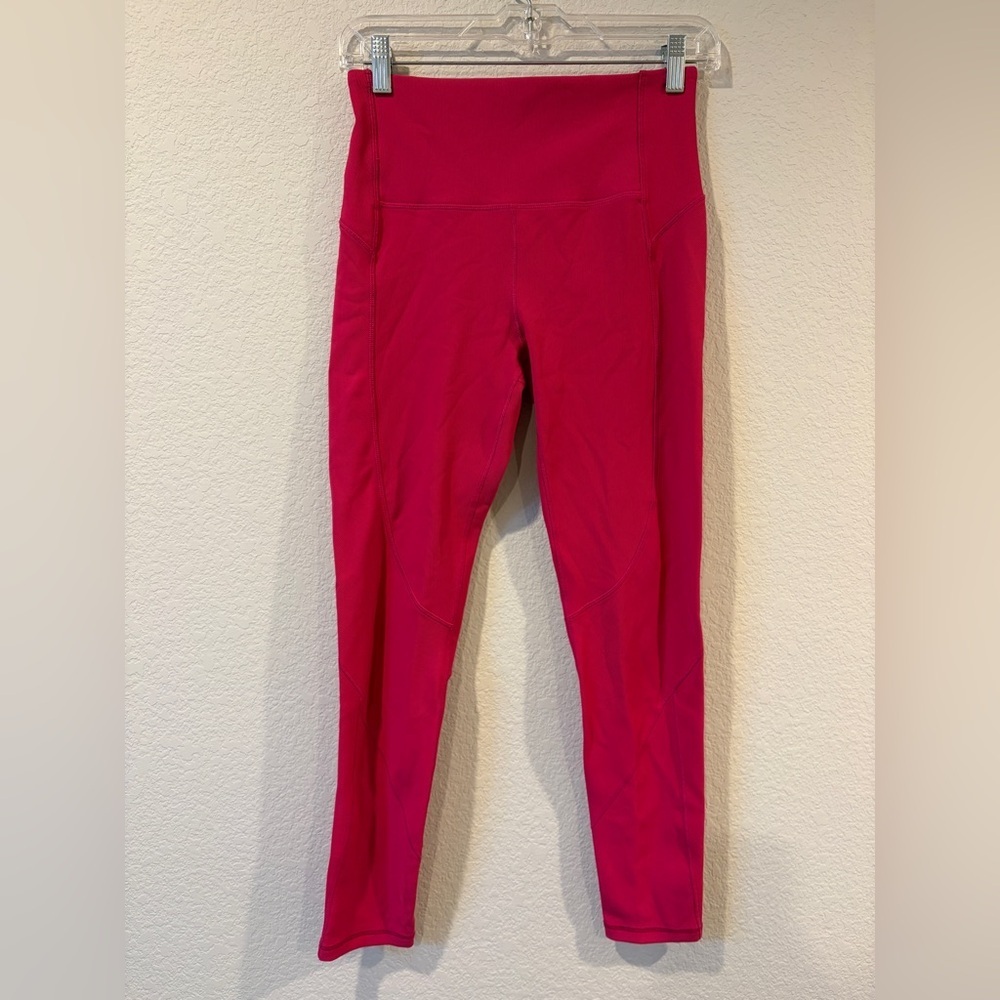 Calia Women’s Pink Essential High Rise 7/8 Textured Legging - Medium